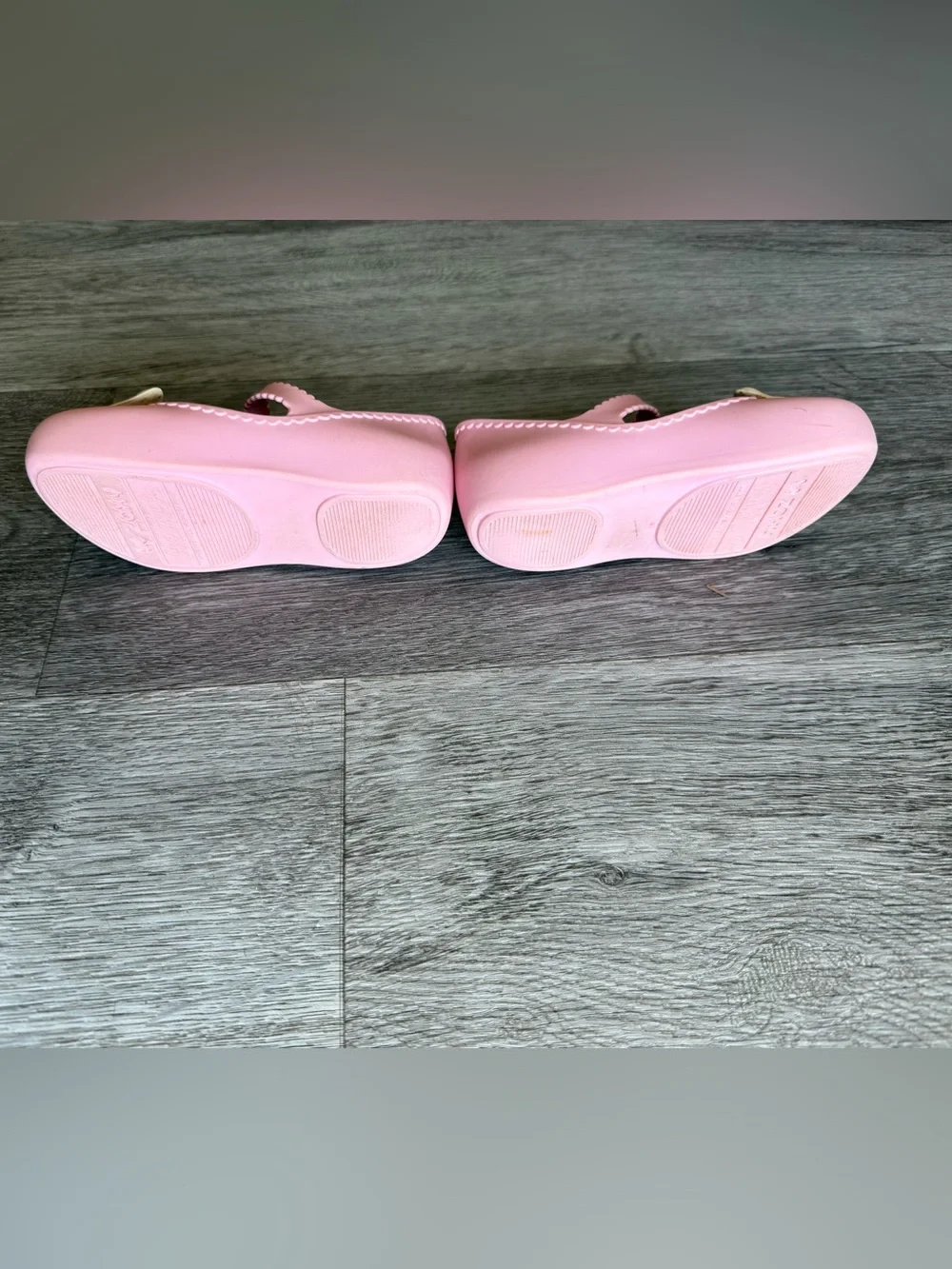 Zaxy Nina Pink Cat Jelly Flat Mary Jane Shoes